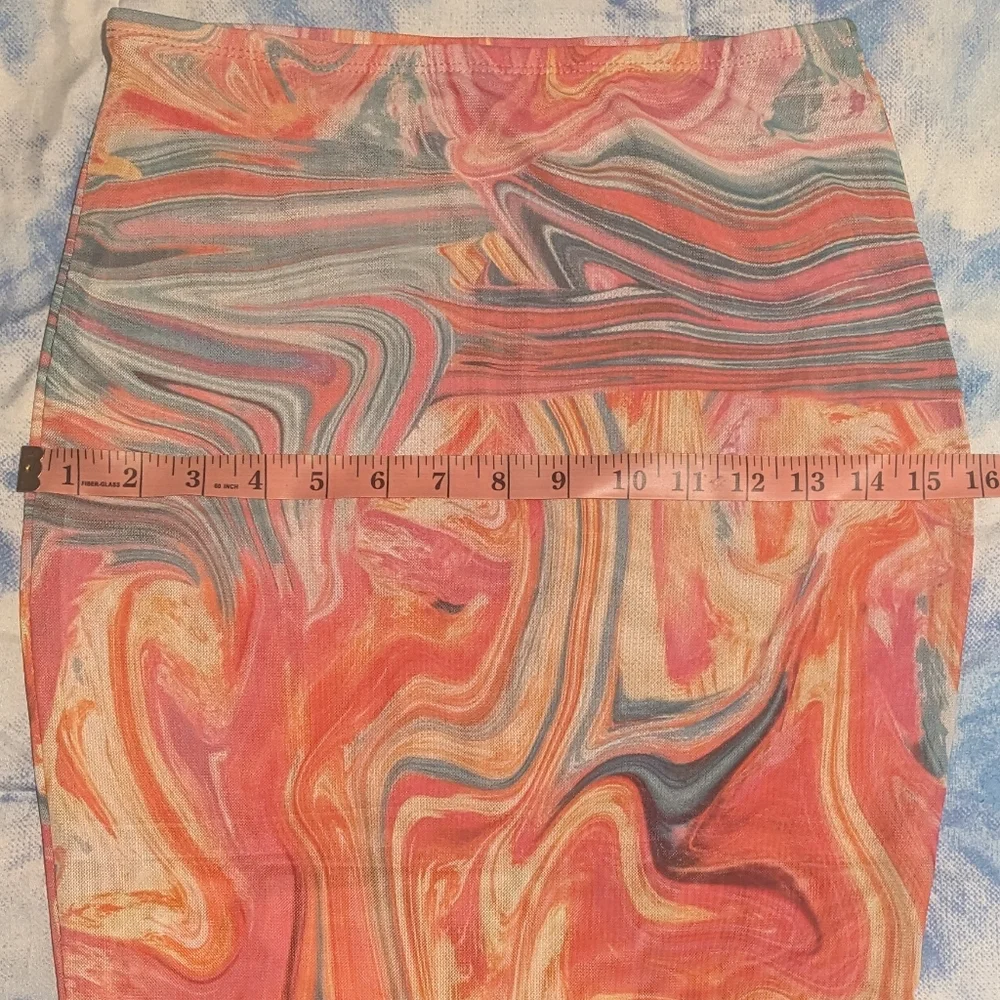 Black Bead Mesh Mini Skirt - Picture 6 of 7